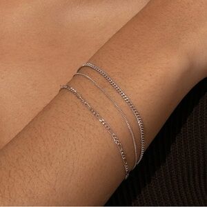 NEW Uncommon James Sterling Silver Mini Gilded Bracelets Set